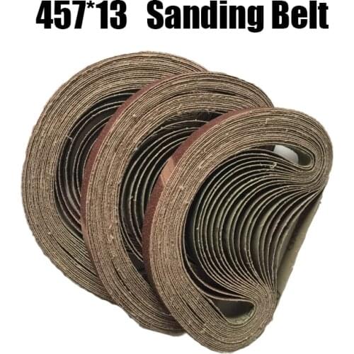 10 pieces 457*13mm Abrasive Sanding Belts 457X13 P40-240 Coarse to Fine Grinding Belt Grinder Accessories