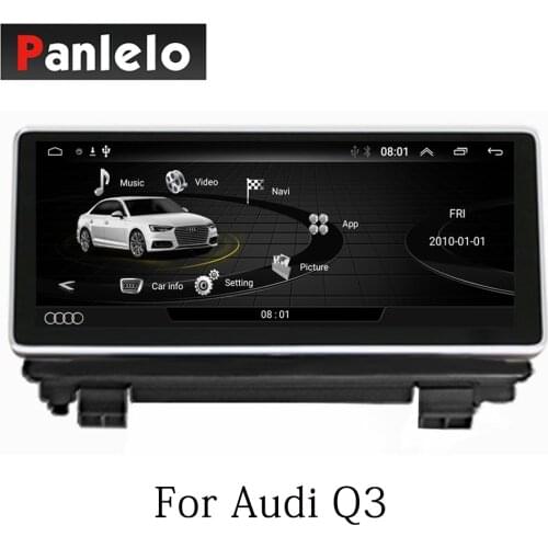 Panlelo Car Stereo Android 7.1 For Audi Q3 Auto Radio AM/FM Car GPS Navigation BT Steering Wheel Control Wifi 2 Din HD 1024*600