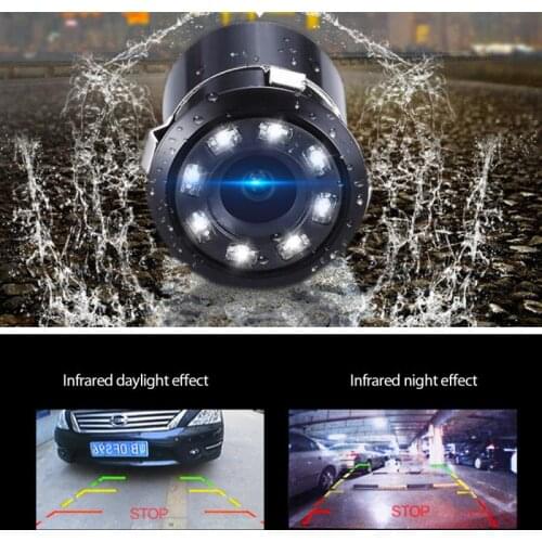 170° Car Rear View Camera Reversing For Car 8 LED Night Parking Monitoring CCD Waterproof Wide Angle Backup Camera