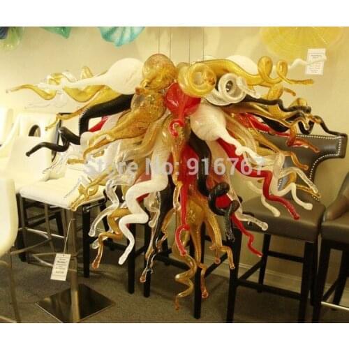 Free Shipping UL/CE 110v/220v LED Chandelier for Kitchen Vintage Western Style Turkish Glass Lamps for Living Room