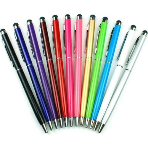Colorful 2 in1 Touch Screen Stylus Pen+Ballpoint Pen for iPad iPhone Tablet Smartphone 300pcs