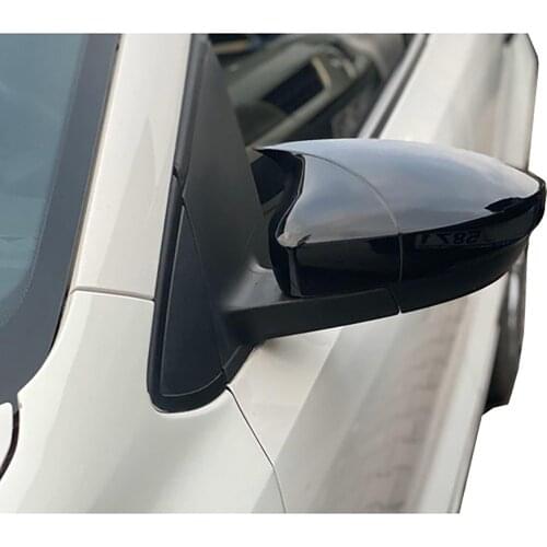 For VW Polo 2009 - 2017 zx-6r/6c-Bat Mirror Cover Bright Black Piano Black Style Modified Accessories side