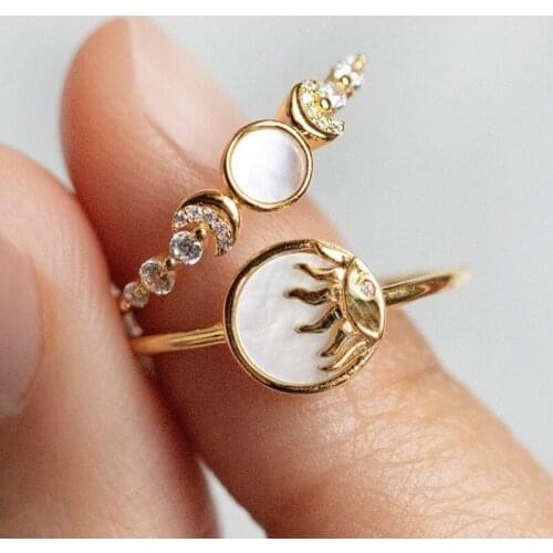 F 2 Rings With Cubic Zirkonia For Women