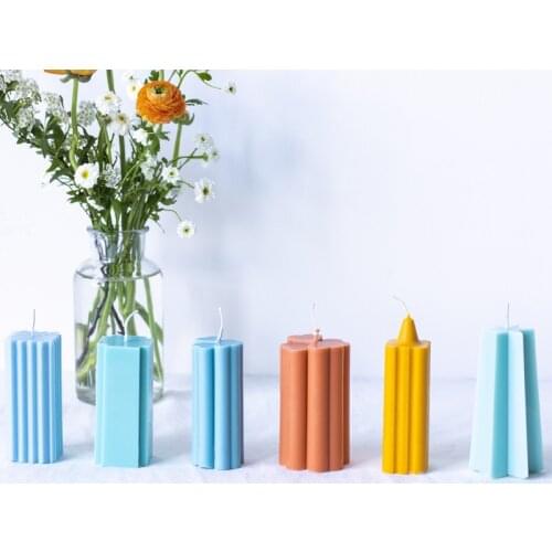 Flower Type Acrylic Church Head Cross Square Twill Four-leaf Clover Twill Candle Mold 3d Candle Making Supplies Home Decoration