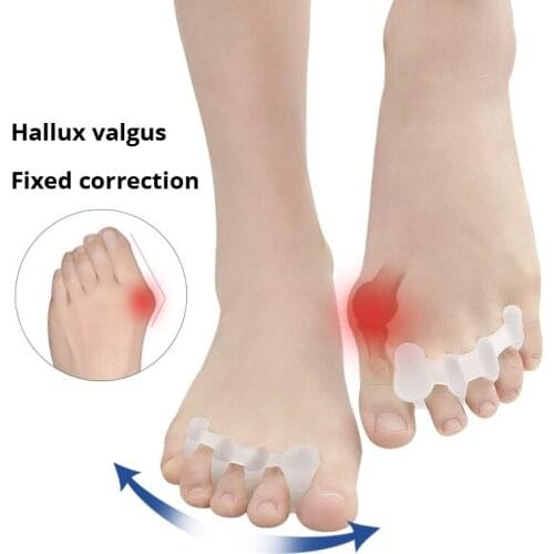 Three-hole hallux valgus corrector toe device overlapping feet toe splitter foot care tool