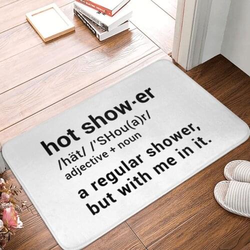 Hot Shower Definition A Regular Shower Doormat Carpet Mat Rug Polyester Anti-slip Floor Decor Bath Bathroom Kitchen Living Room