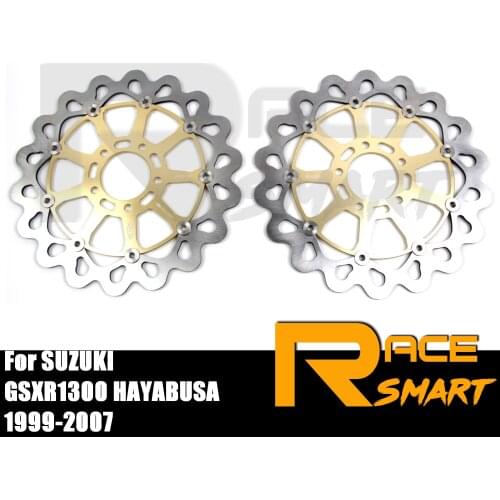 Motorcycle CNC Front Brake Disks Discs Stainless Steel Brake Rotor For SUZUKI GSXR-1300 GSXR 1300 GSXR1300 HAYABUSA 1999 - 2007