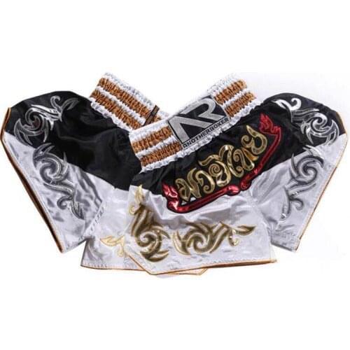 2020 HOT Mens Boxing Pants Printing MMA Shorts Fight Grappling Short Polyester Kick Gel Boxing Muay Thai Pants Boxing Shorts