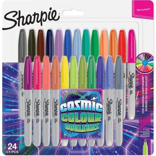 8/12/24 Pcs Set Sanford Sharpie Oil Marker Pens Colored Markers Art Pen Permanent Colour Marker Pen Office Stationery 1mm Nib