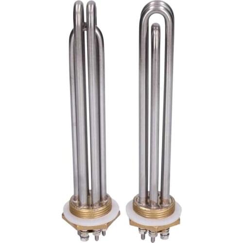 DC 24V 36V 48V Heating Tube Electric Stainless Steel Rod Industrial Supplies 1.25Inch BSP Brass Thread Heating Components