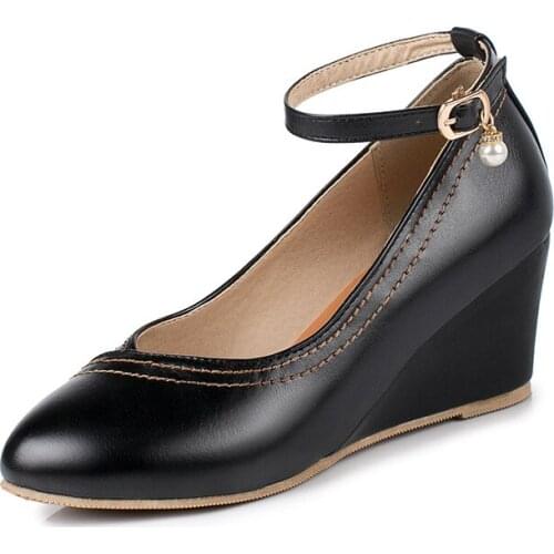 2019 age season new high-heeled wedge size 43 yards 30 - cingulate shallow mouth single woman shoes