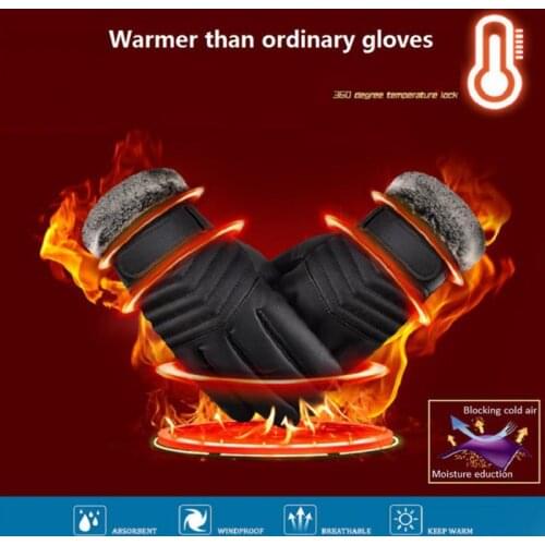 Designer Mens Gloves High Quality Genuine Leather Sheepskin Mittens Winter Warm Gloves Smart Phone/Ipad Gloves one pair Drop New