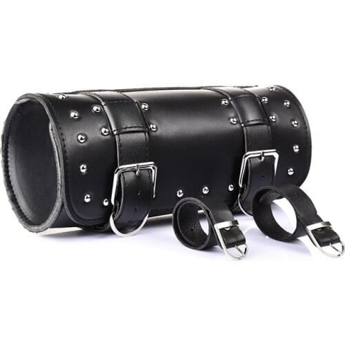 Hanging Saddle Bag Stylish Practical PU Leather Tool Storage Universal Motorcycle Sided Tail Wear Resistant Large Capacity