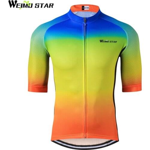 Weimostar Cycling Jersey Top Breathable Fabric Cycling Clothing Men Summer mtb Bike Jersey Bicycle Shirt Ropa Ciclismo Hombre