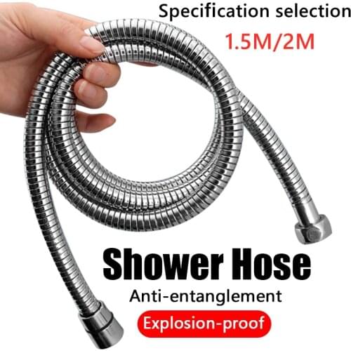 High Quality Shower Hose Pipes Fittings Shower Holder Water Pipe For Bath Stainless Steel Shower Head Bathroom Accessories Tools