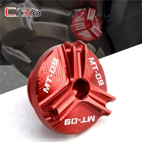 Motorcycle parts Magnetic Oil Drain Plug Cover For Yamaha TMAX 530 TMAX530 SX DX 2012-2019 For MT09 MT-09 tracer FZ-09 FJ-09