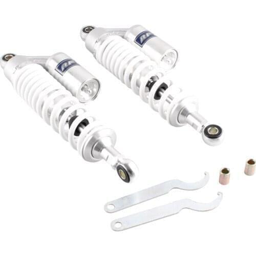 13.5" 340mm Rear Shock Absorber Round Universal Motorbike Street Bike ATV White
