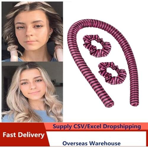2021 Heatless Curling Rod Headband No Heat Curls Ribbon Hair Rollers Sleeping Soft Headband Hair Curlers DIY Hair Styling Tools