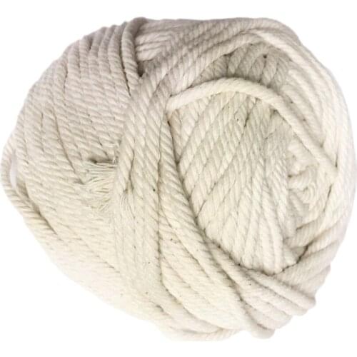 4mm x 100 Yards Natural Macrame Rope, Cotton Cord for Wall Hanging, Knitting, Sewing, Decorative Projects