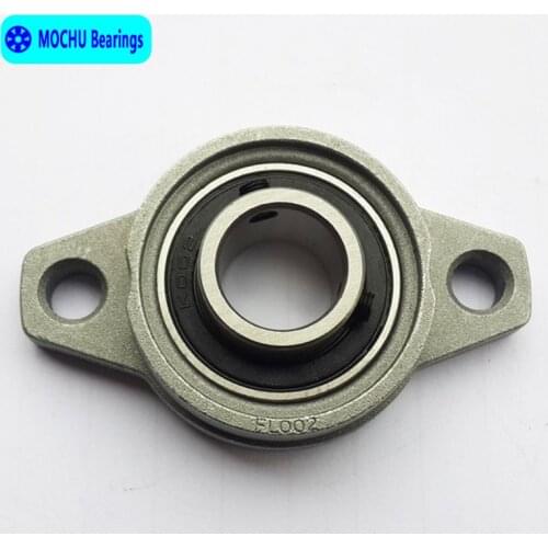 4pcs 15mm KFL002 kirksite bearing insert bearing shaft support Spherical roller zinc alloy mounted bearings pillow block housing