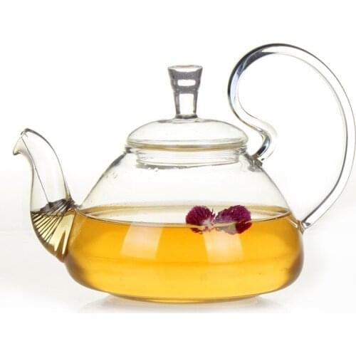 700ml Borosilicate Glass Tea Infuser pot Kung Fu Flower Black Tea Kettle with Infuser Heat-resistant Glass Teapot Free Shipping