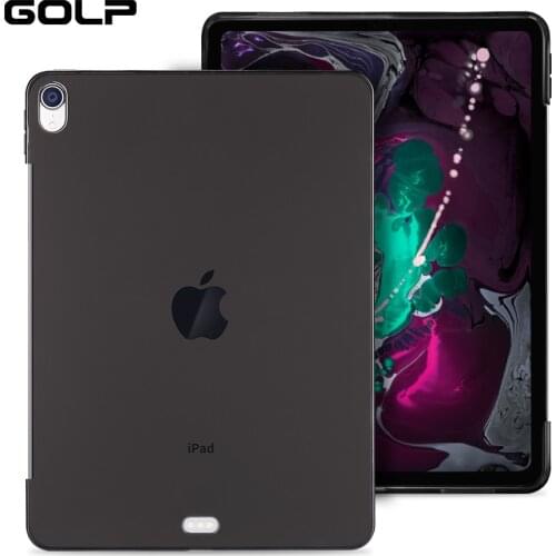 Case for iPad Pro 12.9 2020 2018 Cover, GOLP Full protection Soft Silicone TPU Back Cover For iPad Pro 12.9 2018 2020 Case