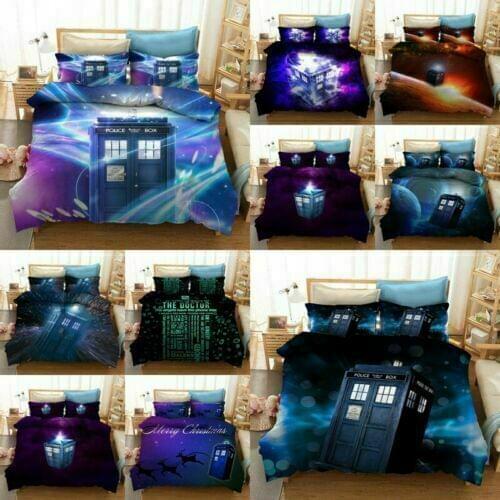 Doctor Who Telephone Kiosk Home Textile Pillow Case 3D Bed Linen Duvet Covers Comforter Bedding Sets Bed Set Home Decor Bedding