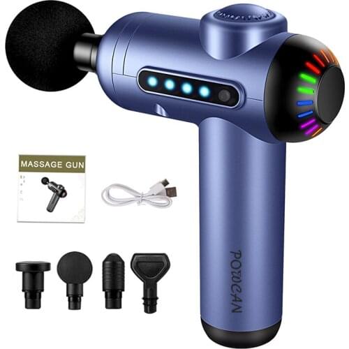 Electric Massage Gun Muscle Massager Fascia Gun For Body Relaxation Massager For Fitness With Portable Bag