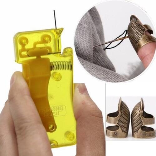Hand Sewing Needle Threader Tool Embroidery Sewing Machines Knitting Automatic Thread Device Auto Needle Threade Accessories