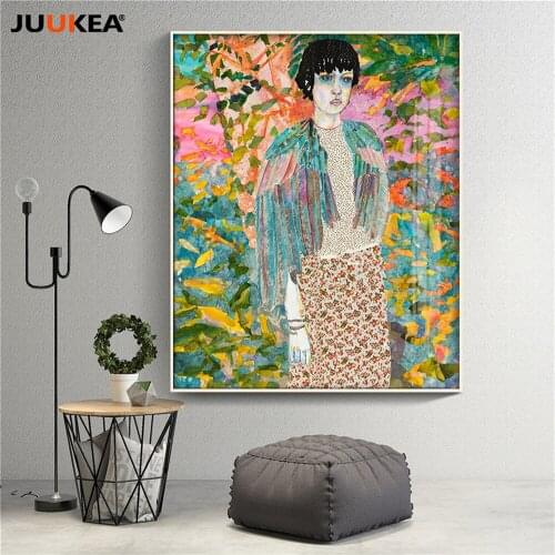 NEW Mari Illustration wing young girl Colorful woods canvas painting print poster wall picture home decor no frame free shipping
