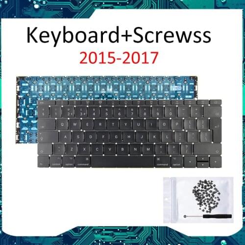 Laptop A1534 keyboard for Macbook 12 inches laptop US UK French Spain Denmark Japanese Russia keyboards 2015 2016 2017