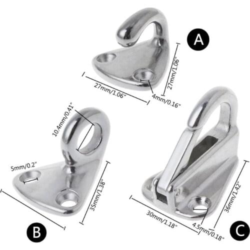 Stainless Steel Fending Hooks Spring Hook Snap Attach Rope Boat Sail Tug Ship Marine Hardware Boats Accessories