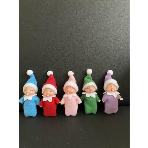 3pcs/A Lot 2.5‘’ Pacifier Elf Dolls House Accessories Christmas Dolls Baby Elves Toy For Kids DO0106