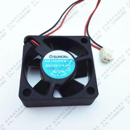 For Sunon DC 12V 0.9W 18000RPM KD1203PFB1-8 2 line 3010 magnetic suspension cooling fan