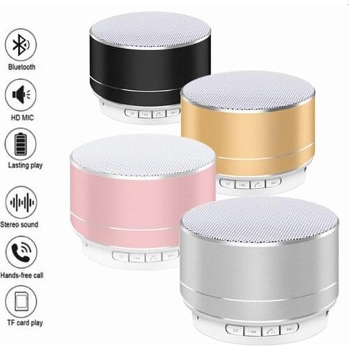 Mini outdoor Portable Wireless Bluetooth Speaker With Microphone Radio Music Play Support Hands-free Call FM TF Card Speakers