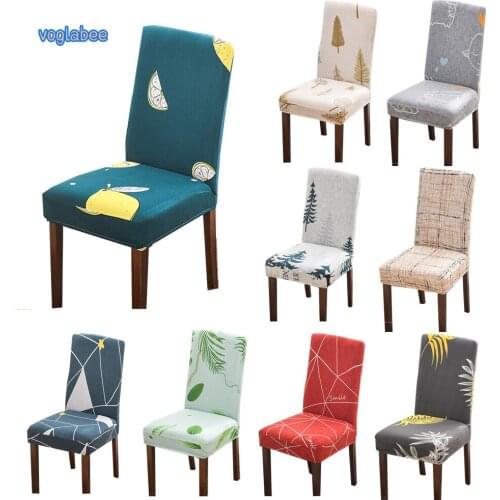 Multi-patterned Chair Cover Elastic Universal Dustproof Covers Washable Removable Armless Slipcovers For Hotel Dining Room Party