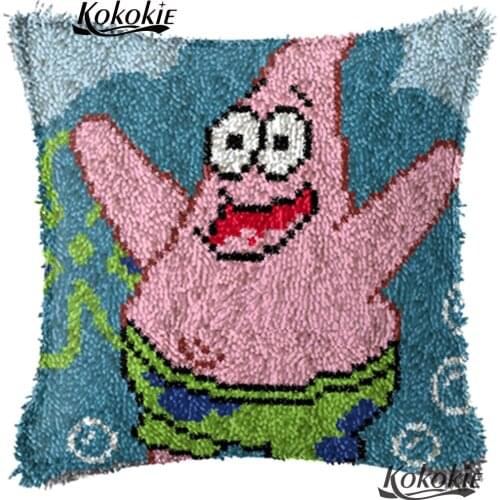 Latch hook rug kits animals counted cross stitch kits for embroidery carpet 3d diy cushion Patchwork Pillowcase