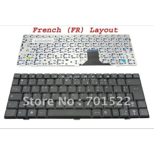 New Notebook keyboard / Laptop keyboard for ASUS EeePC 904 1000 1000H 1000HA Series Black French * Version - V021562IK3 FR