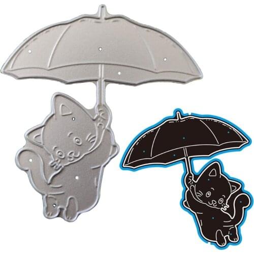P15D Umbrella Metal Cutting Dies Stencil Scrapbooking DIY Album Stamp Paper Card Embossing Decoration