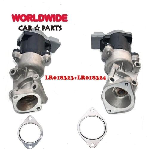 PAIR OF EGR VALVE FOR LAND ROVER DISCOVERY, RANGE ROVER MK3, RANGE ROVER SPORT LR018324 LR018323 7H2Q-9D475-CF
