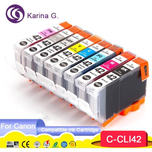Generic printer ink cartridge set for Canon Pixma Pro 100 CLI 42