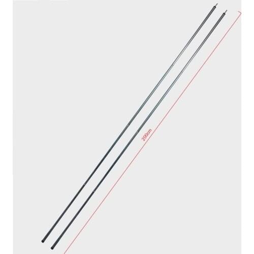 Steel Folding Tent Pole tent rod Awning Rod Stand Pole Tent Accessories tent extending door frame canopy rod 200cm*2pcs