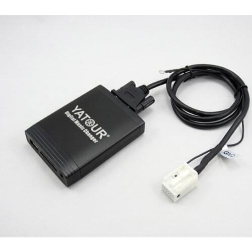 Yatour for Audi Radio Concert 3 Chorus 3 Symphony 3 Navi Plus 3 Delta 6 7 Navi Car Digital CD Music Changer USB MP3 AUX adapter