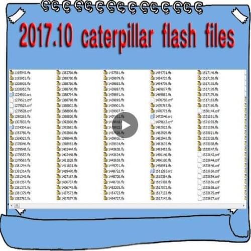 2017.10 for CAT ET3 ET flash files for the Flash memory programming of onboard ECMs