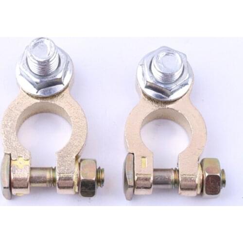 Free shipping 2 Pcs Universal Auto Car Battery Cable Terminal Connector Holder Post Clamp Clips Car Accessories