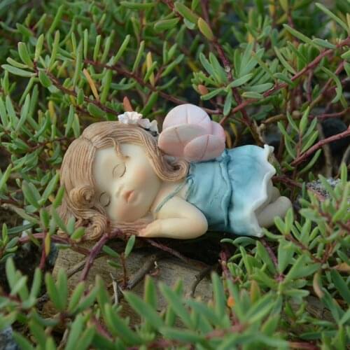 Flower Fairy Ornament Angel Childrens Bedroom Decor Style Creative Gift Lovely Little Angel Birthday Present Snail Girl Figure