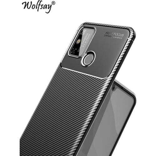For Huawei Honor 9A Case Silicone Anti-knock Carbon Fiber Shockproof Phone Case For Honor Play 9A Case Honor 9S 9A 9C 9X Pro Y5p