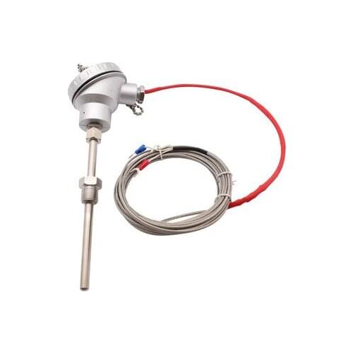 PT100 temperature sensor probe wear-resistant thermocouple K type integrated temperature transmitter