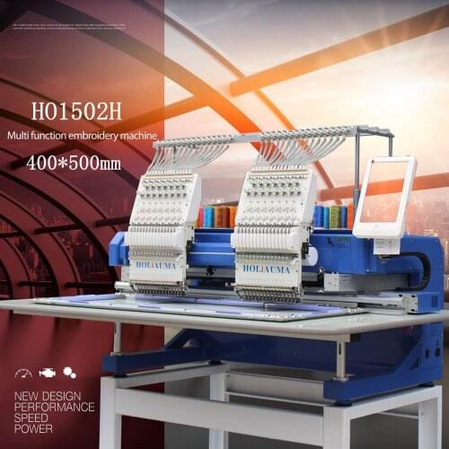 China 10 years service ! New Condition Flat Hat 3D Shoes Cording Sequin Chain Stitch computer Embroidery 2 Head Tajima Type