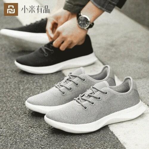 Youpin Aishoes Casual Shoes Men Women Breathable Sneaker Water Repellent Vamp Running Sneakers Male Anti-Slip EVA Shoes